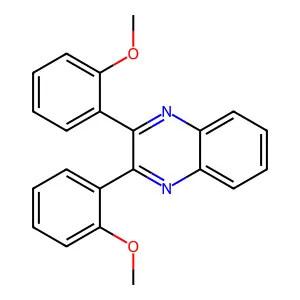Quinoxaline, 2,3-bis(2-methoxyphenyl)- structure