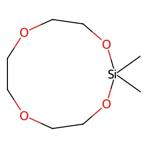 2,2-Dimethyl-1,3,6,9-tetraoxa-2-silacycloundecane structure