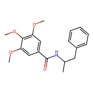 Benzamide, 3,4,5-trimethoxy-N-(alpha-methylphenethyl)- structure