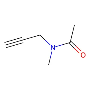 N-甲基-N-[2-丙炔基]乙酰胺 structure