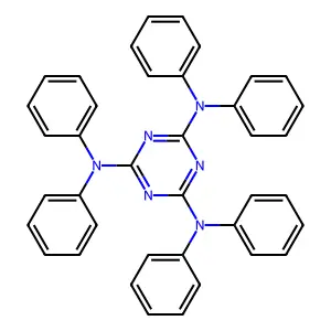 六苯基三聚氰胺 structure