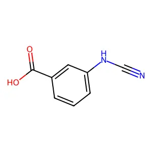 3-(氰氨基)苯甲酸 structure