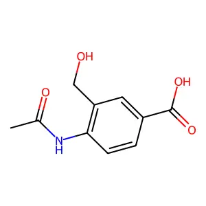 4-Acetamido-3-(hydroxymethyl)benzoic acid structure