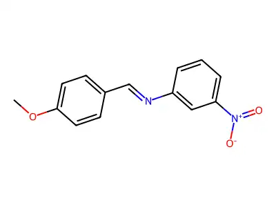 1-(4-methoxyphenyl)-N-(3-nitrophenyl)methanimine structure