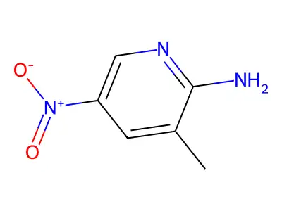 2-Amino-3-methyl-5-nitropyridine structure