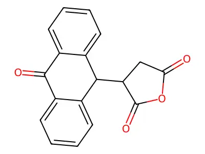 2-(9,10-Dihydro-10-oxo-9-anthracenyl)succinic anhydride structure