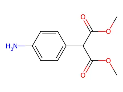 Dimethyl 2-(4-aminophenyl)malonate structure