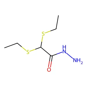2,2-Bis(ethylsulfanyl)acetohydrazide structure