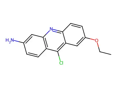 9-Chloro-7-ethoxyacridin-3-amine structure