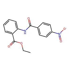 Ethyl 2-[(4-nitrobenzoyl)amino]benzoate structure