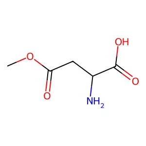 4-methyl hydrogen L-aspartate hydrochloride structure
