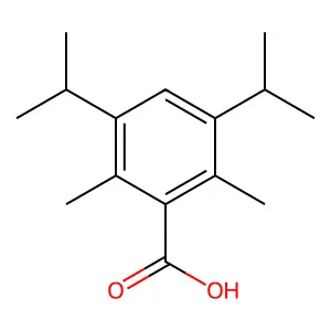 3,5-二异丙基-2,6-二甲基苯甲酸 structure