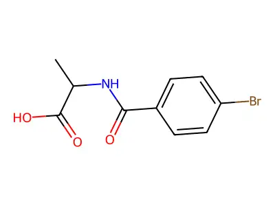 2-((4-Bromophenyl)formamido)propanoic acid structure