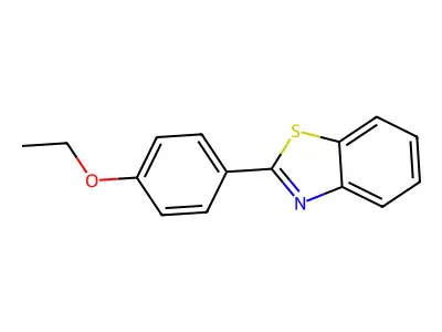 Benzothiazole, 2-(4-ethoxyphenyl)- structure