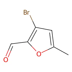 3-溴-5-甲基呋喃-2-甲醛 structure