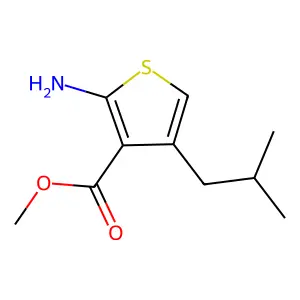 Methyl 2-amino-4-(2-methylpropyl)thiophene-3-carboxylate structure