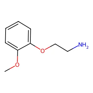 2-(2-Methoxyphenoxy)ethylazanium structure