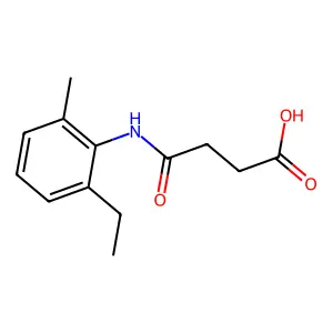 4-(2-Ethyl-6-methylanilino)-4-oxobutanoic acid structure