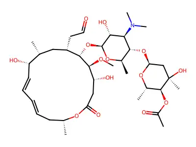 Leucomycin V, 4B-acetate structure