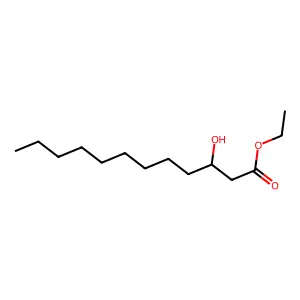 Ethyl 3-hydroxydodecanoate structure