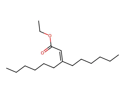 Ethyl 3-hexylnon-2-enoate structure