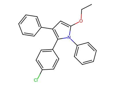 2-(4-Chlorophenyl)-5-ethoxy-1,3-diphenyl-1H-pyrrole structure