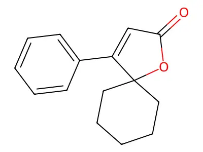 1-Oxaspiro[4.5]dec-3-en-2-one, 4-phenyl- structure