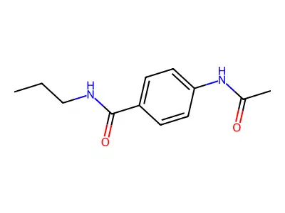 4-acetamido-N-propylbenzamide structure