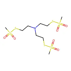 Tris-(2-methanethiosulfonylethyl)amine structure