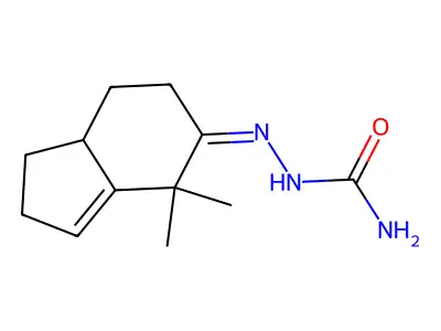[(4,4-dimethyl-2,6,7,7a-tetrahydro-1H-inden-5-ylidene)amino]urea structure