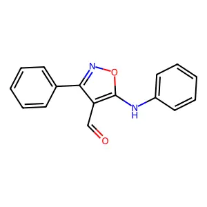 5-Anilino-3-phenyl-4-isoxazolecarbaldehyde structure