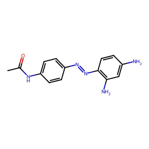 N-(4-((2,4-二氨基苯基)偶氮)苯基)乙酰胺 structure