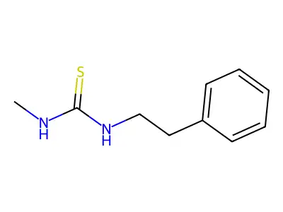 N-methyl-N'-phenethylthiourea structure