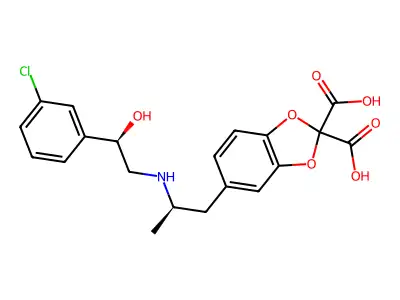 CL 316243 disodium salt structure