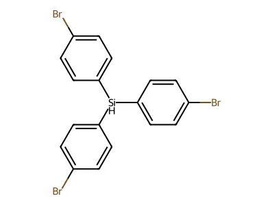 Tris(4-bromophenyl)silane structure