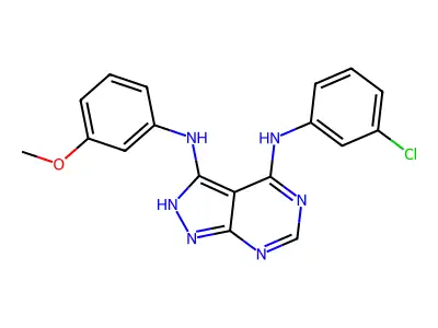 4-(Phenylamino)pyrazolo[3,4-d]pyrimidine deriv.  14 structure