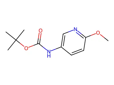 tert-Butyl (6-methoxypyridin-3-yl)carbamate structure