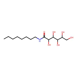 N-辛基-D-葡萄糖酰胺 structure