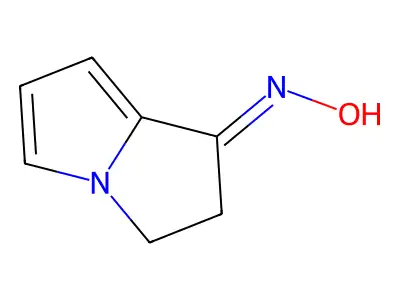 N-(2,3-dihydropyrrolizin-1-ylidene)hydroxylamine structure