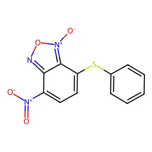4-硝基-7-苯硫基苯并呋咱1-氧化物 structure
