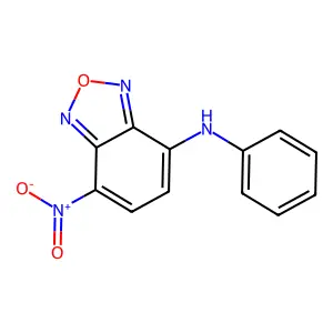 4-nitro-N-phenyl-2,1,3-benzoxadiazol-7-amine structure