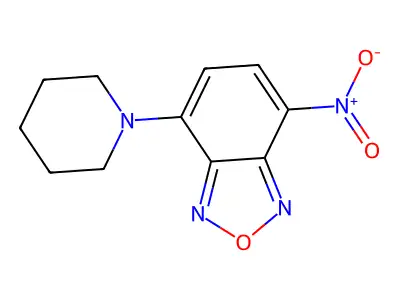 4-Nitro-7-piperidin-1-yl-2,1,3-benzoxadiazole structure