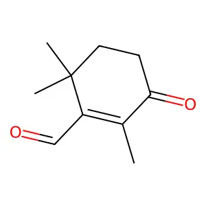 1-Cyclohexene-1-carboxaldehyde, 2,6,6-trimethyl-3-oxo- structure