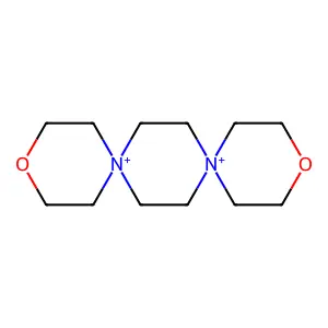 3,12-Dioxa-6,9-diazoniadispiro(5.2.5.2)hexadecane structure