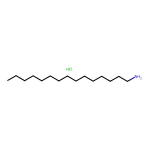 1-Pentadecanamine, hydrochloride (1:1) structure