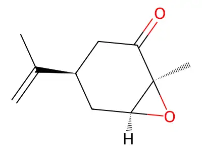 (+)-反式香芹烯-5,6-氧化物 structure