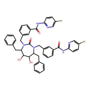 Cyclic urea deriv. structure