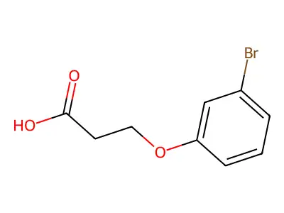 3-(3-Bromophenoxy)propanoic acid structure