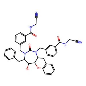 Cyclic urea deriv. structure