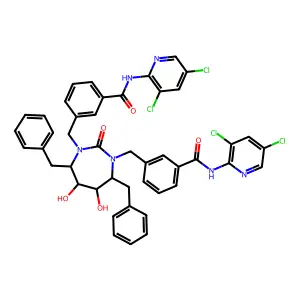 Cyclic urea deriv. structure